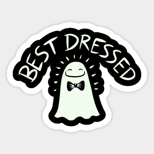 Best Dressed Ghost Sticker